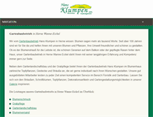 Tablet Screenshot of blumenhaus-klumpen.de